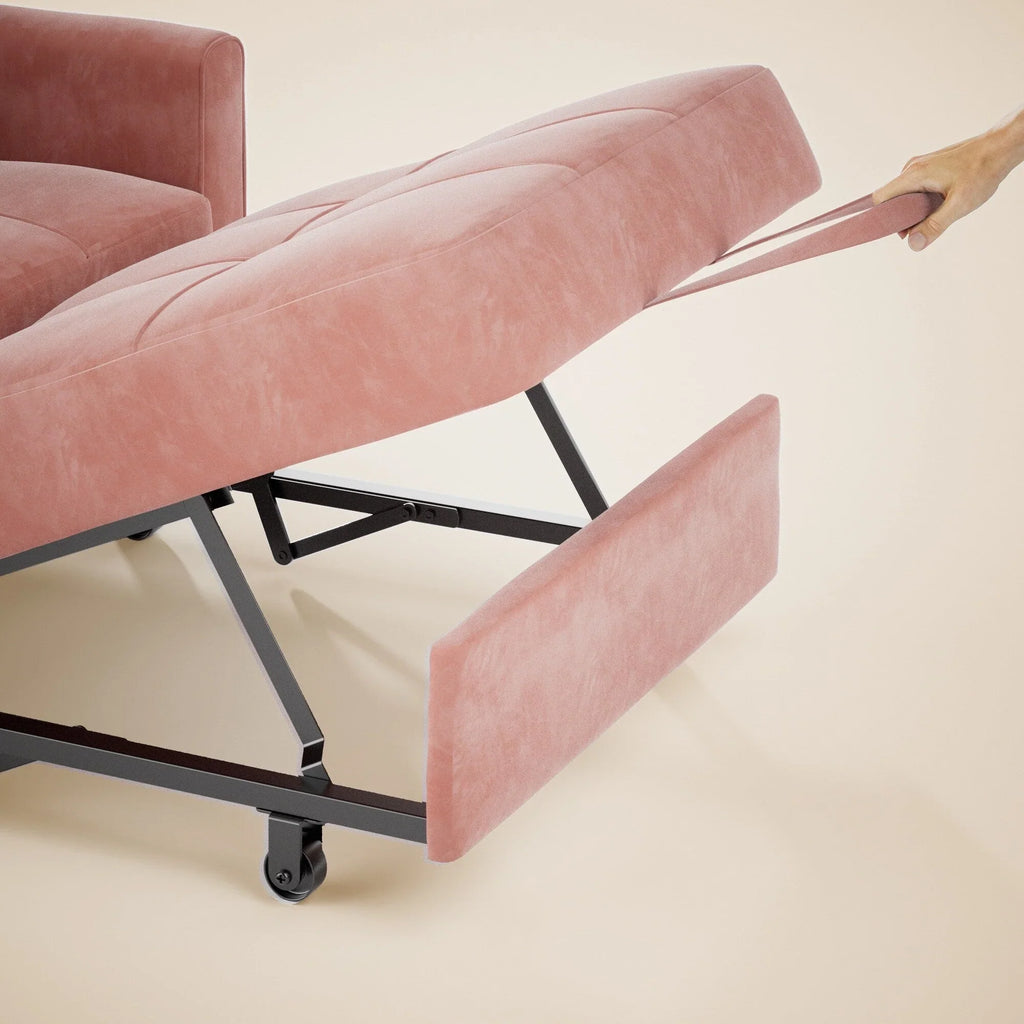 Divano letto trasformabile 3-in-1, Poltrona letto estraibile, Letto pieghevole convertibile per soggiorno