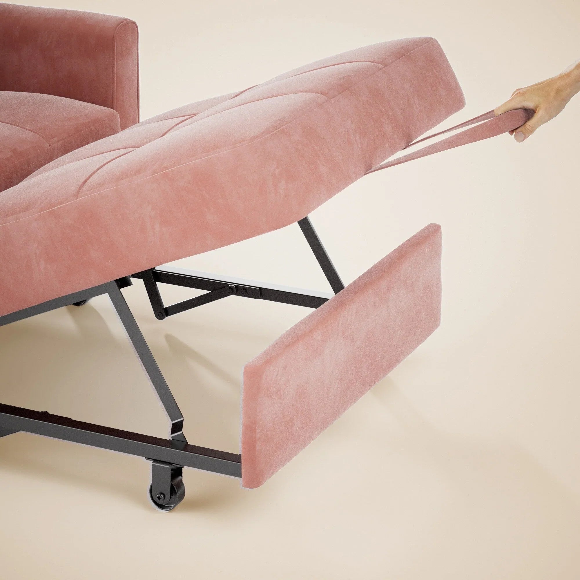 Divano letto trasformabile 3-in-1, Poltrona letto estraibile, Letto pieghevole convertibile per soggiorno