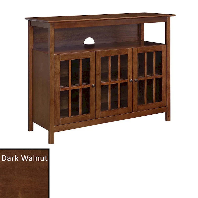 Convenience Concepts Big Sur Mobile TV Stand Deluxe con Armadietti e Ripiano per TV fino a 55 Pollici