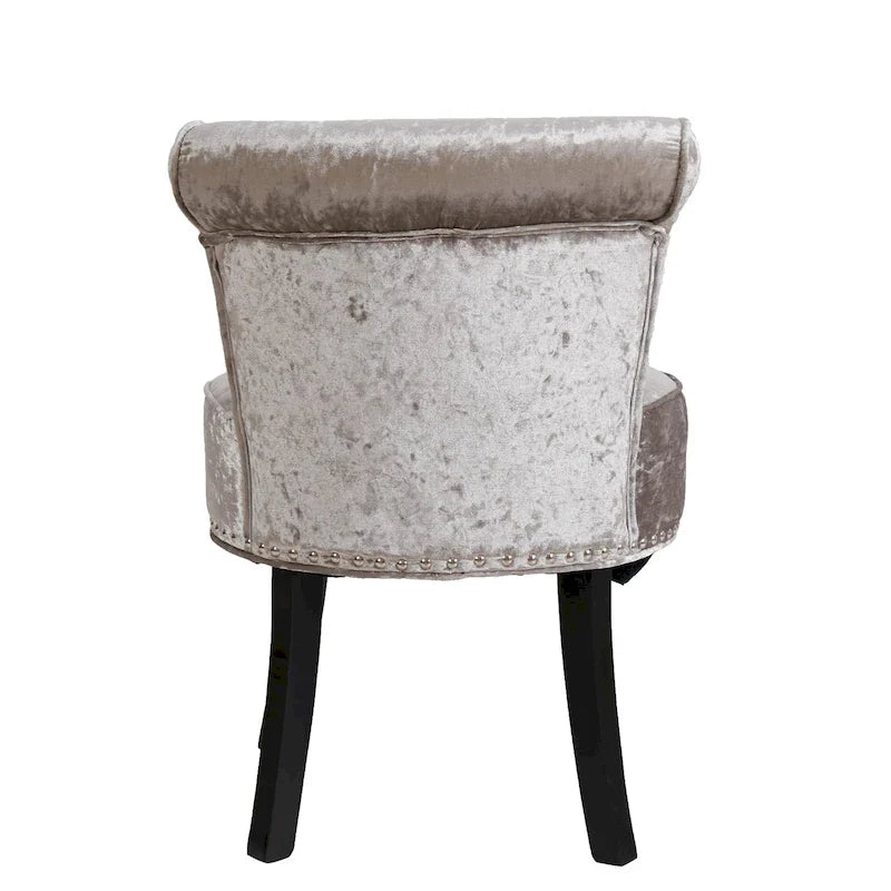 Sgabello per vanità in legno massello alto 27,5 - 27,5 A X 19 L X 11,8 P