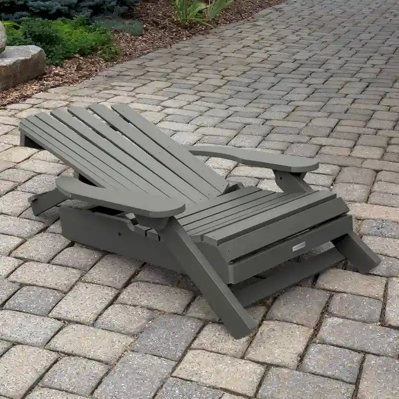 Sedia Adirondack Pieghevole e Reclinabile King-Size HIGHWOOD