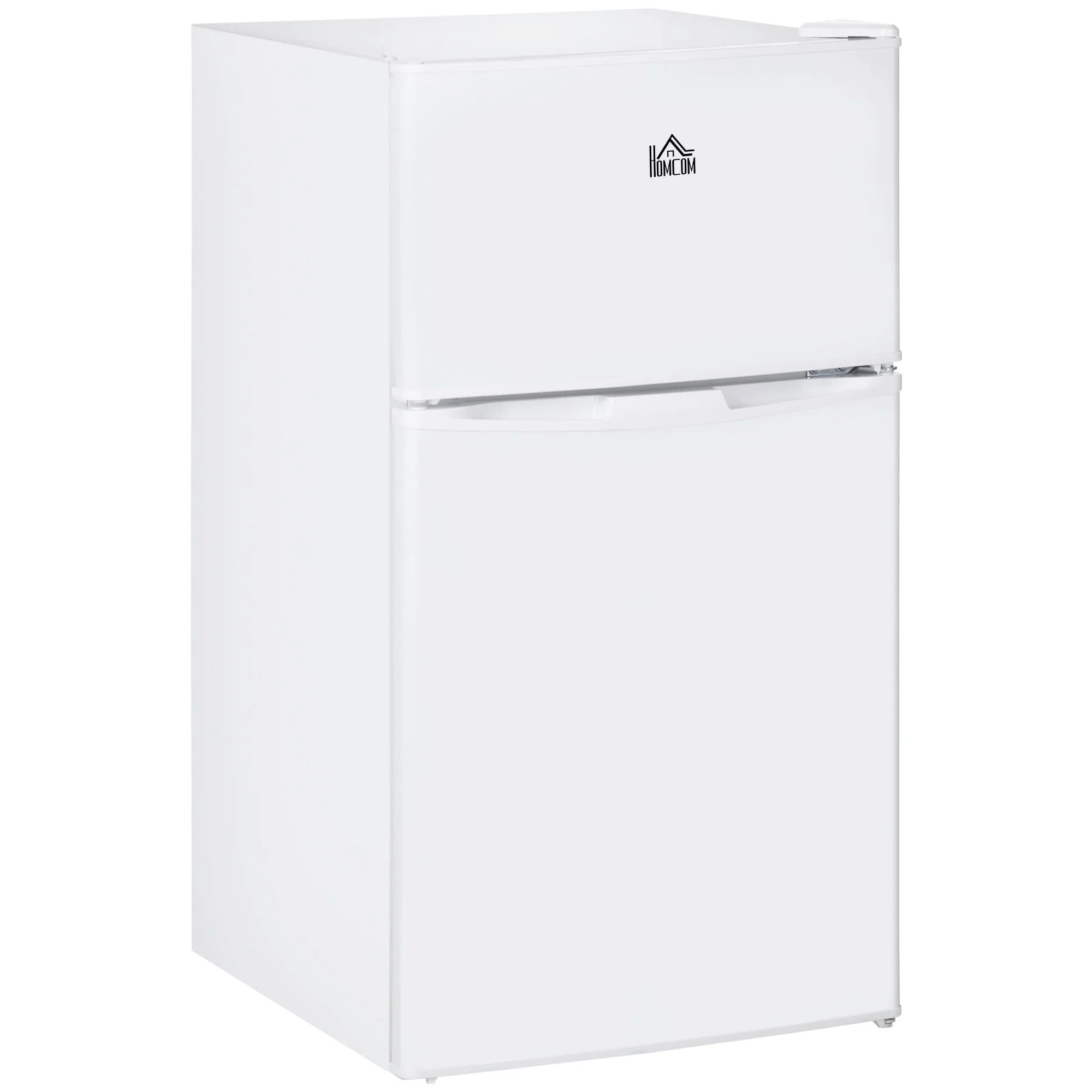 HOMCOM Mini Frigorifero a Doppia Porta con Congelatore, Frigo Compatto da 90 litri con Ripiano Regolabile, Termostato Regolabile