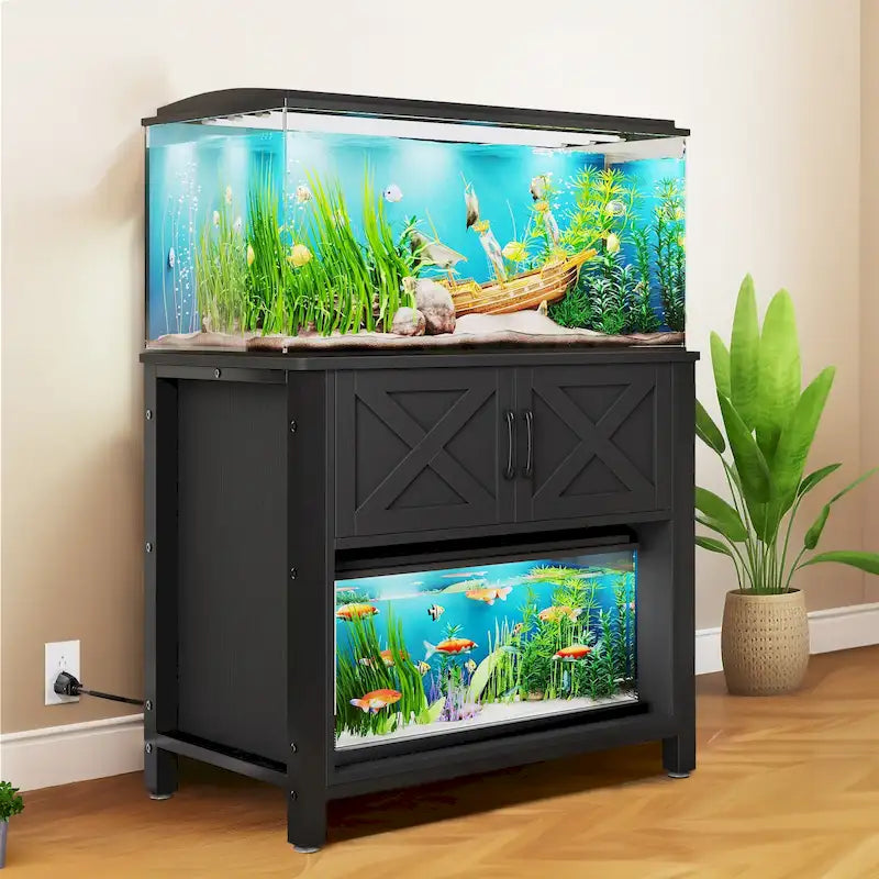 Mobiletto di supporto per acquario da 150-190 litri con prese elettriche