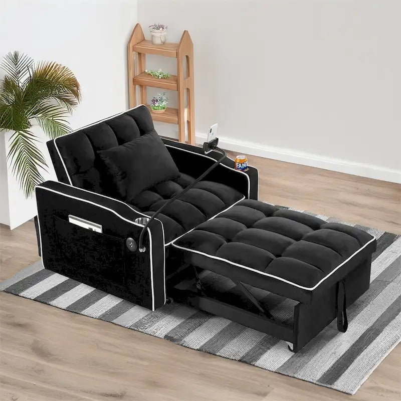 Poltrona Letto Trasformabile Divano Letto Pieghevole Regolabile