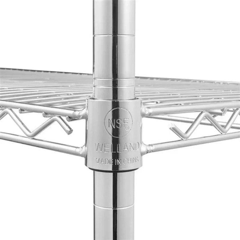 Scaffalatura in acciaio a 5 ripiani con ruote - (59.06 x 17.72 x 70.87)