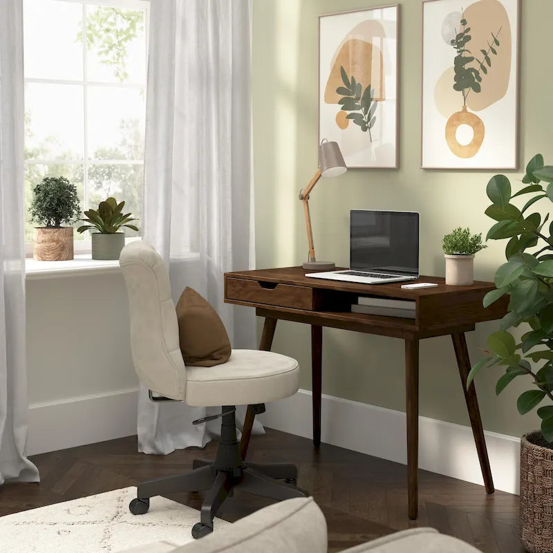 Scrivania per computer Bush Furniture Nora 40W con cassetti e ripiani