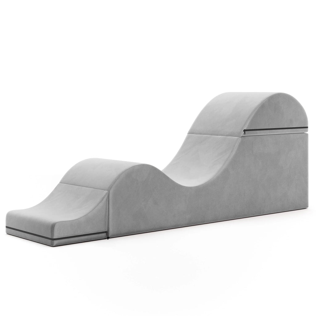 Avana Kami Chaise convertibile / Yoga e Massaggio - Pouf 2 in 1 con sedia a sdraio yoga pieghevole a scomparsa, Microvelvet - N/D