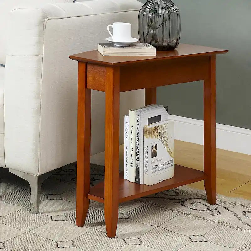 Convenience Concepts Tavolino a cuneo American Heritage con ripiano