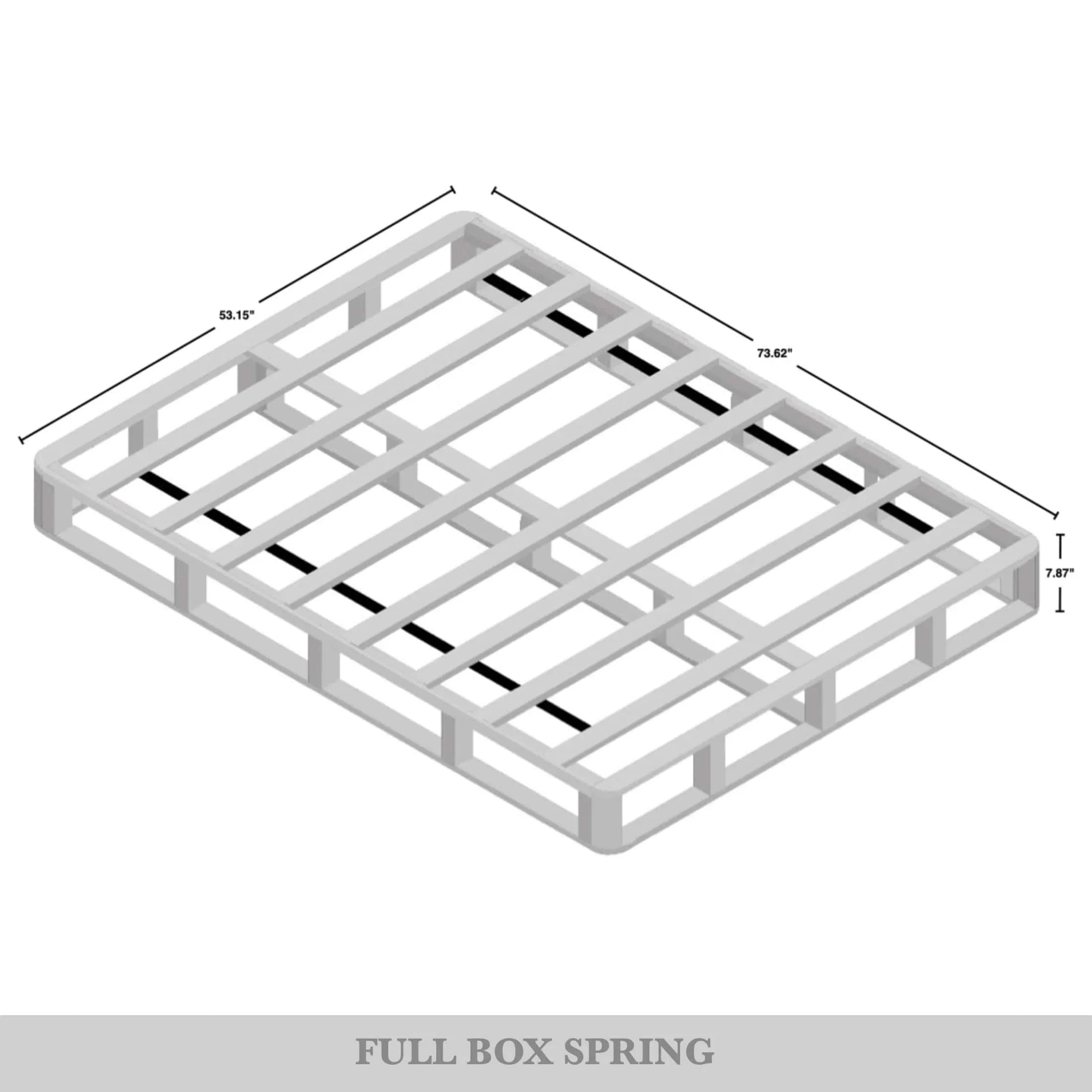 Base per Materasso a Doghe in Legno Massello di 8 Pollici CraftPorch