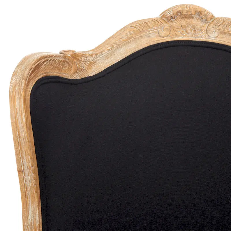 Poltrona con orecchioni Kali Oak in lino naturale - 34Lx34Px40H