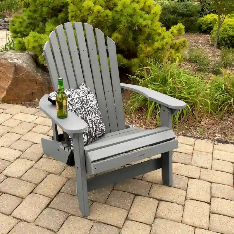 Sedia Adirondack Pieghevole e Reclinabile King-Size HIGHWOOD