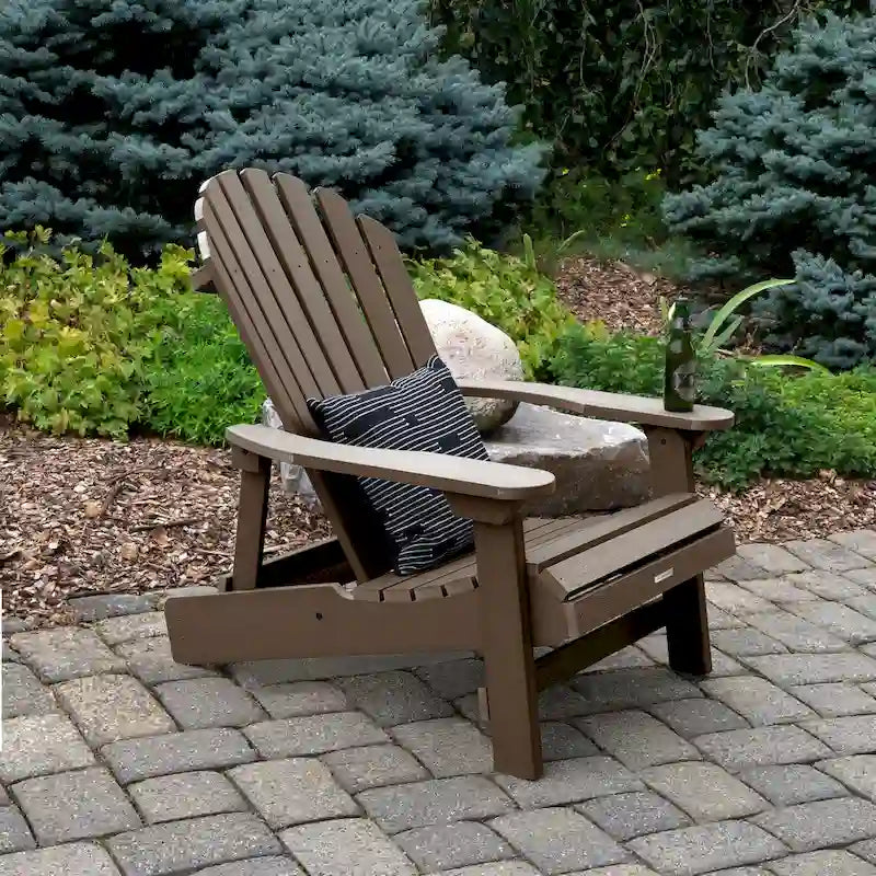 Sedia Adirondack Pieghevole e Reclinabile King-Size HIGHWOOD