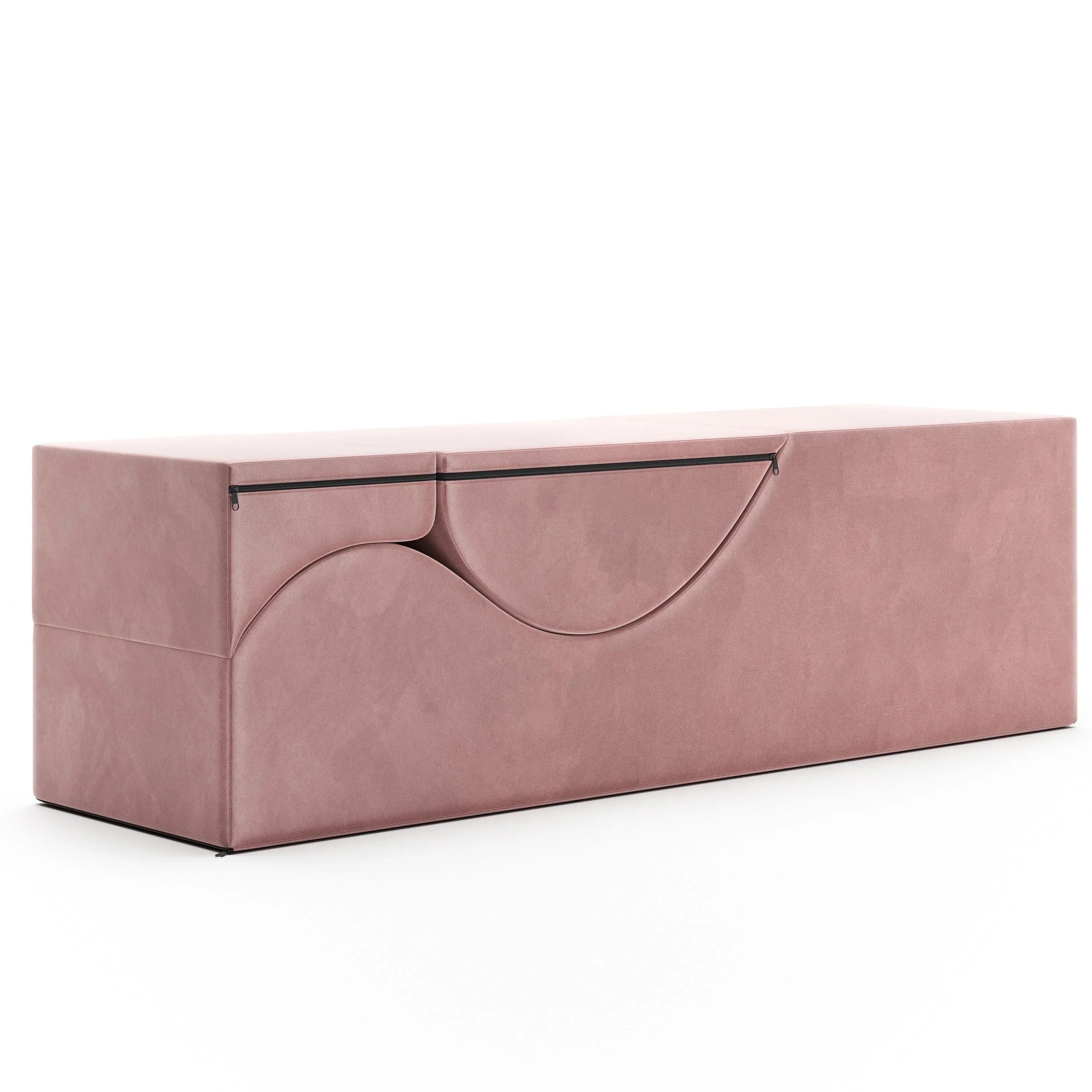 Avana Kami Chaise convertibile / Yoga e Massaggio - Pouf 2 in 1 con sedia a sdraio yoga pieghevole a scomparsa, Microvelvet - N/D