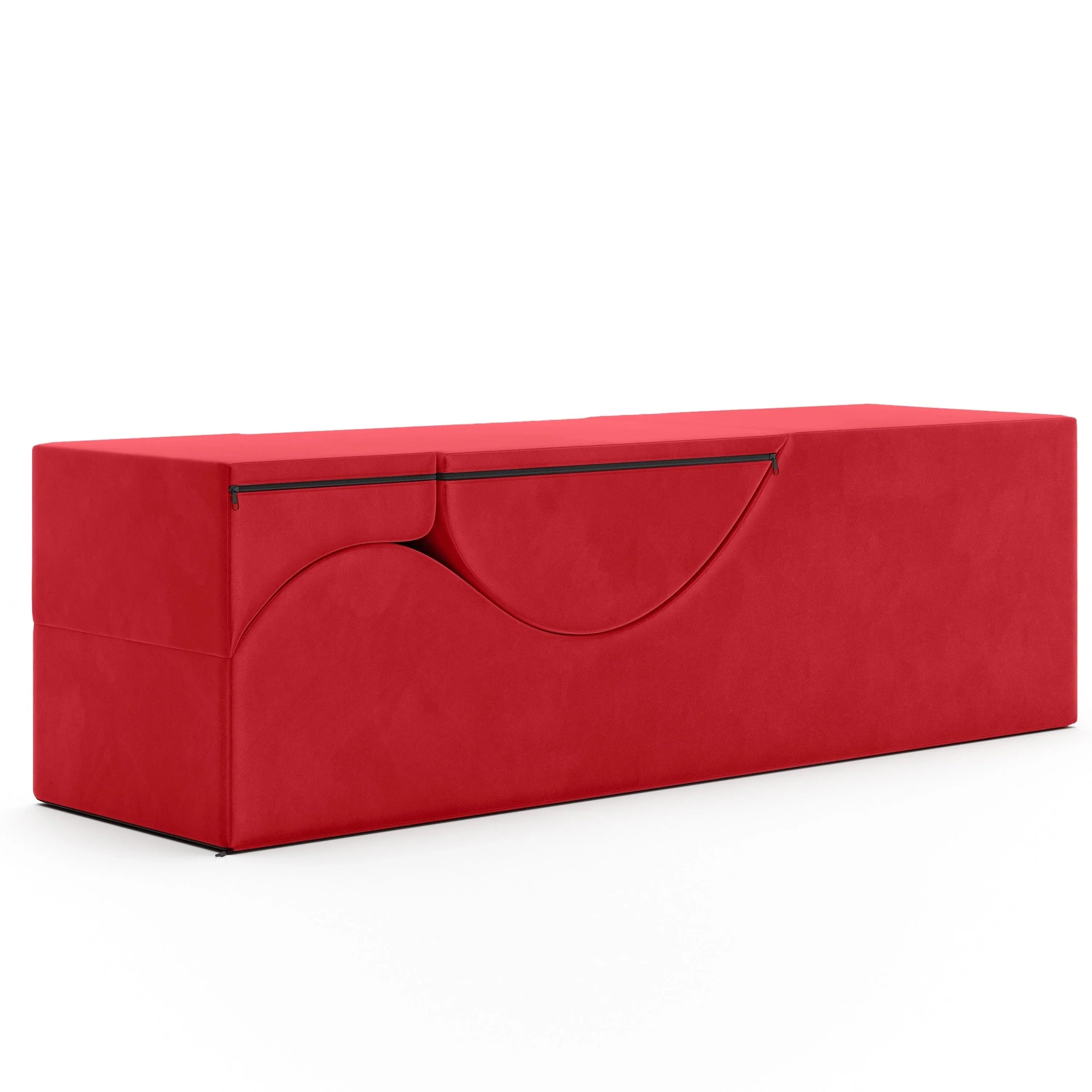 Avana Kami Chaise convertibile / Yoga e Massaggio - Pouf 2 in 1 con sedia a sdraio yoga pieghevole a scomparsa, Microvelvet - N/D