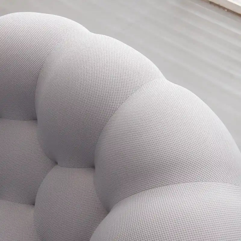 Divano pigro curvo a bolla 2 posti a nido d'ape con tessuto 3D per soggiorno salotto appartamento