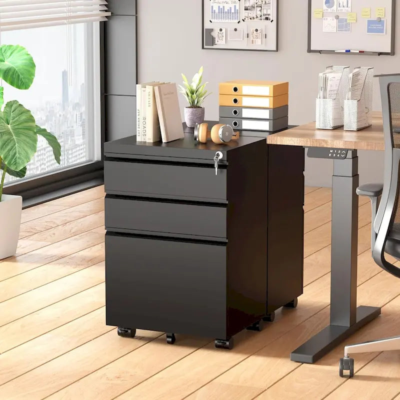 Classificatore verticale/mobile a 3 cassetti per ufficio domestico