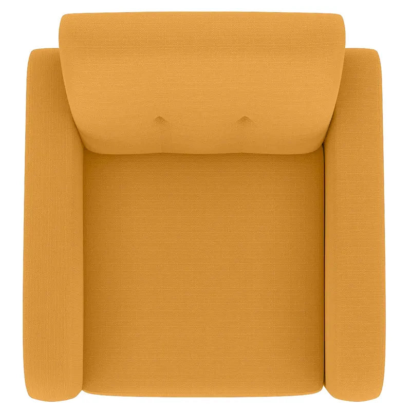 Poltrona di design di metà secolo Carson Carrington Keflavik, giallo senape