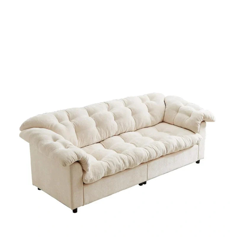 99.2  Divano profondo Chenille Comfort, Divano soffice effetto nuvola imbottito