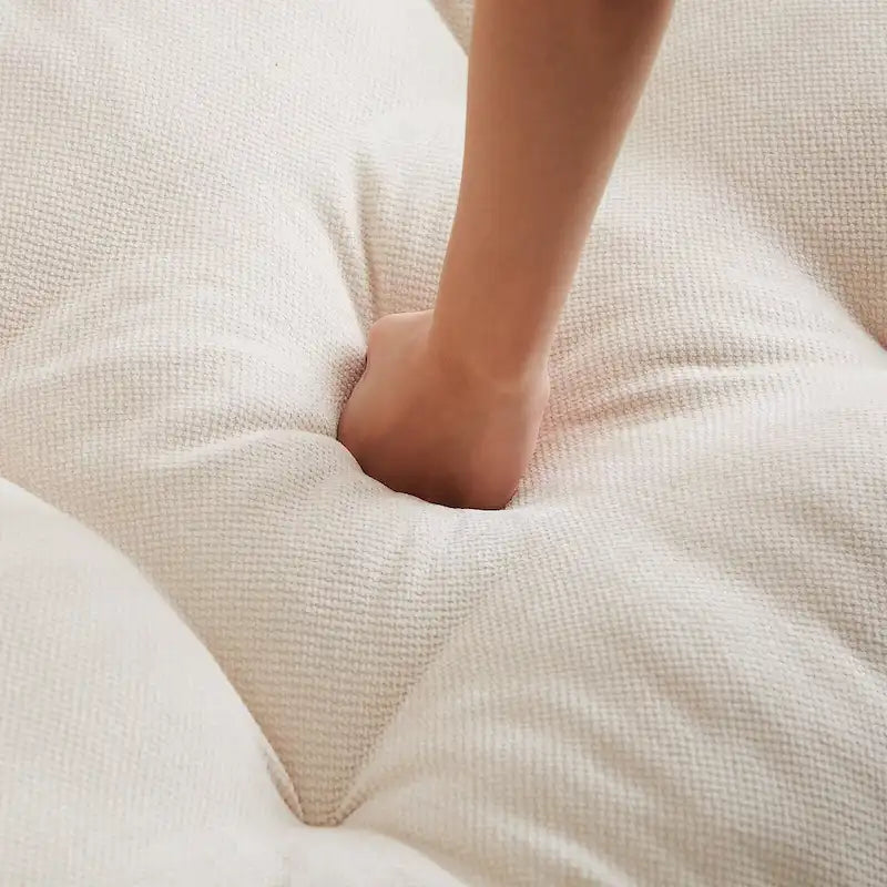 99.2  Divano profondo Chenille Comfort, Divano soffice effetto nuvola imbottito