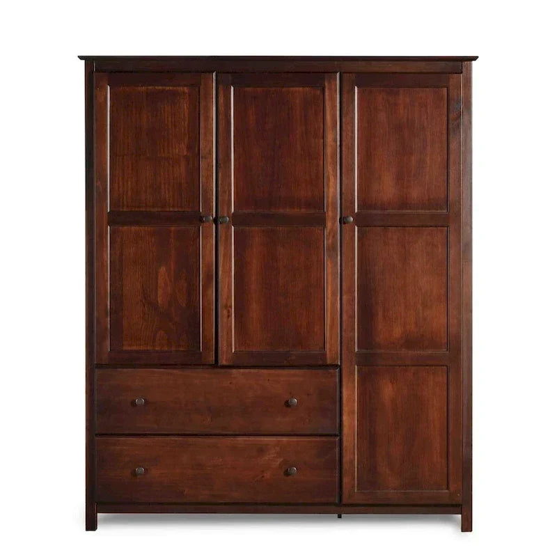 Armadio Grain Wood Furniture Shaker Wood a 3 ante - 60x72x22
