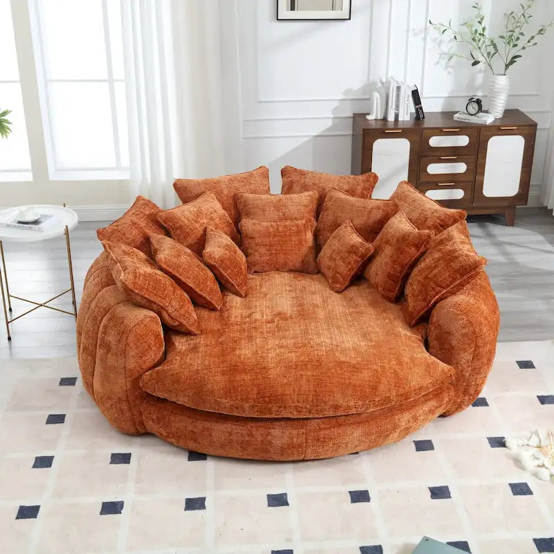 Comodo divano letto matrimoniale Loaf, divano letto oversize con braccioli