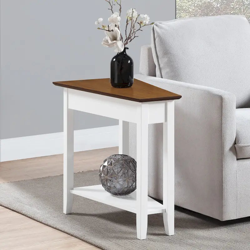 Convenience Concepts Tavolino a cuneo American Heritage con ripiano