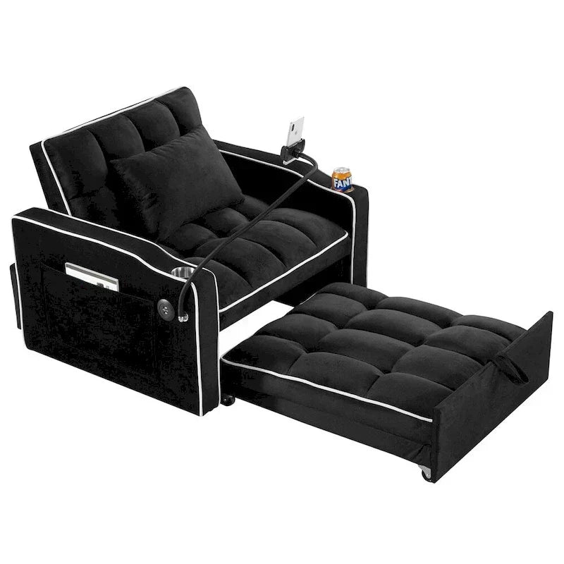 Poltrona Letto Trasformabile Divano Letto Pieghevole Regolabile