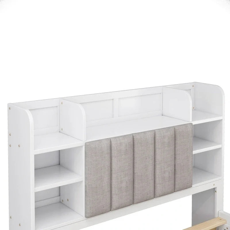Struttura letto con 4 cassetti contenitore portatili sotto il letto