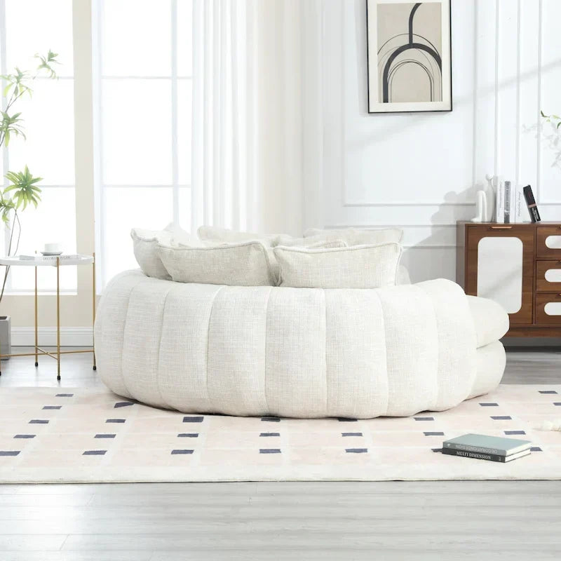 Comodo divano letto matrimoniale Loaf, divano letto oversize con braccioli