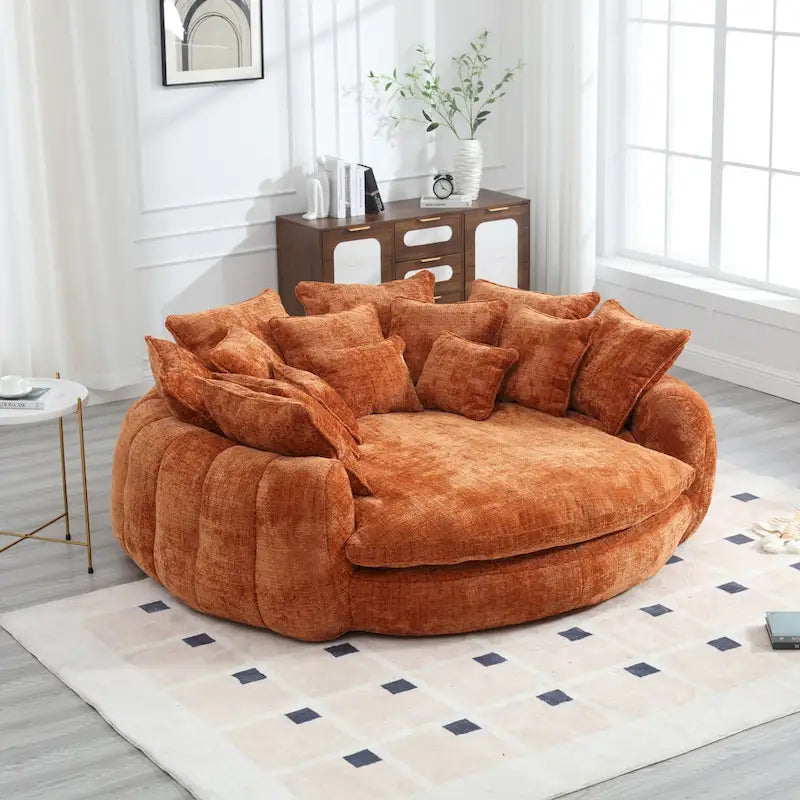Comodo divano letto matrimoniale Loaf, divano letto oversize con braccioli